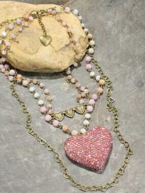 Triple Layer Heart Necklace